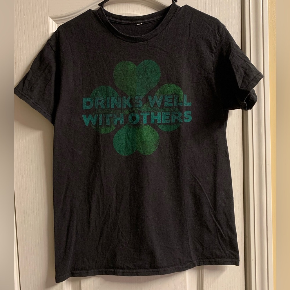 Drinks Well With Others gag gift shirt